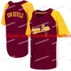 Maillots de baseball personnalisés Hommes State Sun Devils 2007 College Jersey 16 LoDuca State Sundeuils Stitch Sewn Hig