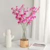 Decorative Flowers Artificial Flower Bouquet Silk Sweet Pea Fake Plant Home Decor Wedding Decoration