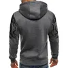 Herren Hoodies Sweatshirts Pullover Hoodie Sweatshirt Gradientendruck Daily Fitness Sportswear Basis Casual Oversize Grey White 230213