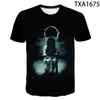 T-shirt da uomo 2023 Summer Sadako The Grudge Pattern Terror Streetwear Fashion T-shirt Boy 3D Stampato manica corta Uomo Donna Bambini Cool