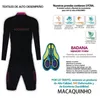 Set da corsa KafiMacaquinho Ciclista Promotion Tuta da ciclismo da donna manica lunga abbigliamento da bici aderente blu