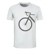 T-shirt da uomo Fashion Design Bicycle Bike T-shirt da uomo Colori Umorismo Tempo libero Novità Top Camicetta comoda Modello casual cool creativo