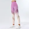 Leggings da donna Pantaloni da palestra da donna Pantaloni da yoga a vita alta Pantaloni da fitness BuLift Pantaloni sportivi sfumati sexy da ragazza senza cuciture