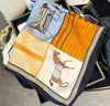 Len￧o de designer de cachecol para mulheres xale de seda cartas imprimir bandana floral mulher moda moda longa saco len￧os de bolsa de bagagem de bagagem de cabe￧a envolta presente