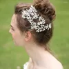 Headpieces HP271 Wedding Haaraccessoires Bridal Luxe zilveren bandjurk voor feestclips Women Bride Hoofdtooi