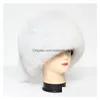 Beretti Donne Natural Fluffy Furt Cappello Russo Lady Warm autentica /Raccoon Cappelli di bombardiere autentici Delivery Delivery 20 Dheqg