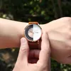 Casal de relógios de pulso Assista Creative Half Transparent Unisex Watches for Men Women Lovers