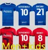22 23 Birmingham Soccer Jerseys Deeney Sunjic Bela Mcgree City FC 2022 2023 Dritte Erwachsene Manner Kit enfants Chemises de football Kurzes