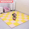 Mats Mqiaoham Baby Eva Foam Puzzle Mat Black and White Interlocking Exercise Tiles Floor Carpet and Rug for Kids Pad 230213