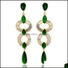 Dangle Chandelier Women Luxury Boucles d'oreilles Crystal Stone Design Big Drop Delivery Jewelry Dhti5