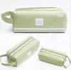 Canvas pencil bag Large capacity Storage bags Creative hand bag Portable multifunctional student office pencil case