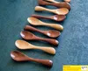 Natural Wooden Spoon Scoop Wood Tea Honey coffee Condiment Salt Sugar Spoons