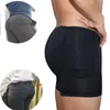 Unterhosen Männer Bubig Enhancer Booty Gepolsterte Sexy Hip Lifte Fitness Boxer Shaper Shorts