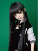 Dolls 13 14 16 18 Bjd Wig High Temperature Long Gray Straight Hair MSD SD Yosd For BJD Doll 230213