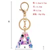 Key Rings Fashion Keychain Pendant Metal Chain Resin For Man Women Car Keyring Simple Name Diy Accessories Jewelry Gift 1036 T2 Drop Dhar6