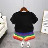 New Fashion Girl Clothes Bambini Sport TShirt Shorts PcsSet Set di abbigliamento per ragazzi Summer Toddler Cotton Costume Tute per bambini