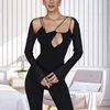 Women's Blouses Attractive Bodycon Blouse Waist Tight Thin Soft Fabric See-Through Mesh Stitching Skinny Top