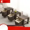 Christmas Decorations Solid Wood Home Stool Living Room Vintage Shoe Changing Adult Coffee Table Square Children Small