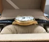 Zegarek zegarki szafirowe kryształ lub szkło mineralne 44 mm biała tarcza azjatyckie 6498 17 Klejnoty Ruch Golden Case Mechaniczne zegarki GR102-20