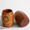 Mugs Natural Wood Cup Wooden Classical Handcrafted Durable Jujube Big Belly Beer Coffee Tea Milk Juice Tumbler Bar Eco-Friendly