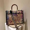 Designer handbag Store 70% Off Outlet women's hand large Single Shoulder Messenger Bag graffiti color painting printing bags V63Z