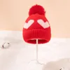 모자 유아 어린이 니트 부드러운 두꺼운 여자 아기 pompom 모자 양털 라이닝 비니 스키 모자