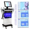 Hot 14 i 1 Hydra Microdermabrasion Machine Hydro Ultrasonic Dermabrasion Facial Care Machines med varm kall hammare