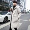 Men's Down Winter Jackets For And Women's Long Couples With Heavy Fur Collar Hooded White Duck Tide Thickening To