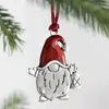 Dekoracje świąteczne aluminiowe wisiorek Snowman Puppy Tree Ornaments Metal Room Decor