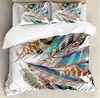 Bedding Sets Peacock Set Tail Feathers Tropical Exotic A 3pcs Duvet Cover Bed Quilt Pillow Case Comforter