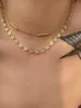 Kedjor dasein acc trendy 18k guld pläterad rostfritt stål anpassad högkvalitativ nunchaku -kedja halsband för kvinnor parti