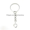 Key Rings Sell 300Pcs /Lots Antique Sier Alloy Band Chain Ring Diy Accessories Material Accessories46 Q2 Drop Delivery Jewelry Dhya1