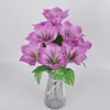 الزهور الزخرفية عالية الجودة الاصطناعية 10 رؤساء clivia زهرة وهمية عائلة الزفاف زخارف الدعائم