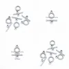 Clasps Hooks 500Sets/Lot Antique Sier Ot Buckle Toggle Clasp Jewelry Making Findings Components Accessories Diy For Women Dr Dhubs