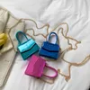 Luxury Design Woman Crossbody Bag Mini Laser Colour Evening Hand Bags For 2022 Fashion Stone Grain Small Handbag And Purse