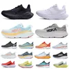 HOKA 8 classique noir blanc chaussures de marche confortable designer hommes femmes sneaker hokas un un crifton fumée gris bleu clair blancs et rouge doré floral 6 7 formateur