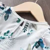 Girls Summer Clothing Sets Nieuwe Fashion Flowers Cleren Baby Ruches Forest Floral Cool Vest Shorts PCS Set for Kids Y