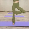 Kobiety Pants Women Crossover Split Bootcut Yoga wysoka pasa pełna długość flare trening butlegów z kieszeniami