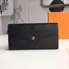 Empreinte 가죽 봉투 타입 Sarah Wallets Tassel Zipply Coin Purse 4 색 핑크색 검은 부르고뉴 패션 빌 폴드 꽃 IM284X