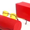 أزياء النظارات رجالي نسائية نظارات الشمس مصمم نظارات شمسية فاخرة مربع المعادن العلامة التجارية للرجال للرجال العدسات الزجاجية مرآة مع مربع Gafas para el de mujer