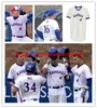 College 2022 NCAA Kansas Jay Ku Baseball Jersey 53 Carson Collins 56 Ayden Mertz 58 Stone Evers 59 Sam Brady 33 Dylan Ditzenberger 12 T