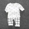 Nouvelle mode printemps vêtements ensembles bébés vêtements TopPants bébé garçon body pour nouveau-nés salopette costume pour garçon