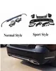 1 set High Quality Body Kits For BENZ E Class W212 Sport Normal Style PP Car Exhaust pipeRear Lip Diffuser6968644