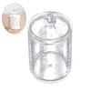 Storage Boxes Makeup Organizer Jars Case Bathroom Jar Cotton Pad Dispenser Cover Countertop