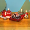 Party Decoration 4pcs Christmas Candle Gift Box With Four Lights Holders Gifts Home DecorParty