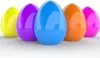 Oeufs de pâques géants remplissables de 6 pouces, jouets colorés en plastique brillant, debout, œufs Surprise de chasse, couleurs assorties