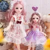 Dolls 16 BJD -poppen voor meisjes scharnieren Doll 30 cm met kledingblond bruine ogen gearticuleerd speelgoed voor kinderen Sferical Joint Playsets 230211