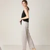 Damen-Nachtwäsche 2023 Sommer-Pyjama-Set Frauen Sexy Spitze Cami Top und Hosenanzüge Seide Satin Nachtwäsche Home Kleidung 2 Stück
