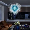 Lâmpadas de lustre de vidro sopradas à mão, luminárias de luxo de luxo de luxo de luxo de murano iluminação de vidro com lustres de cristal ledbos LED LR434