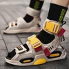 Chaussures habillées Marque Vert Design Sandales pour hommes High Top Boucle Slides Summer Hip Hop Gladiator Beach Pantoufles Drop 230213